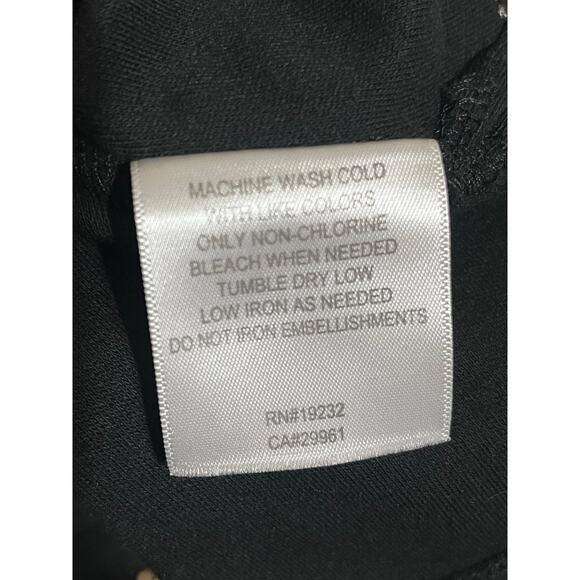 Alfred Dunner Black Boho Top -Womens Size Large - Picture 4 of 7